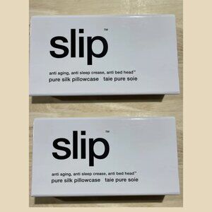 2x Slip pure mulberry silk pillowcase - King - White - UPC 853218006087